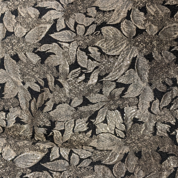 Loft 82 Gold Floral Patterned Dress - Picture 6 of 7